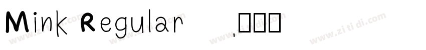 Mink Regular字体转换
